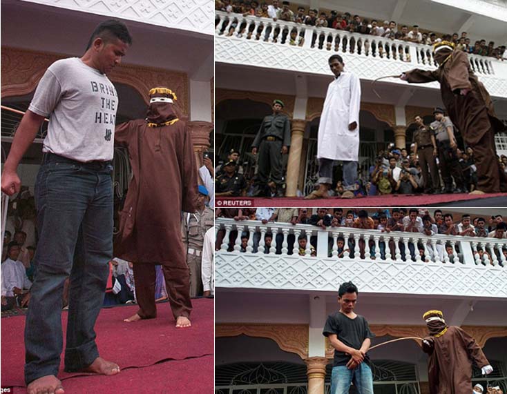 `Lebay` Laporan Media Asing atas Hukuman Cambuk Penjudi di Aceh